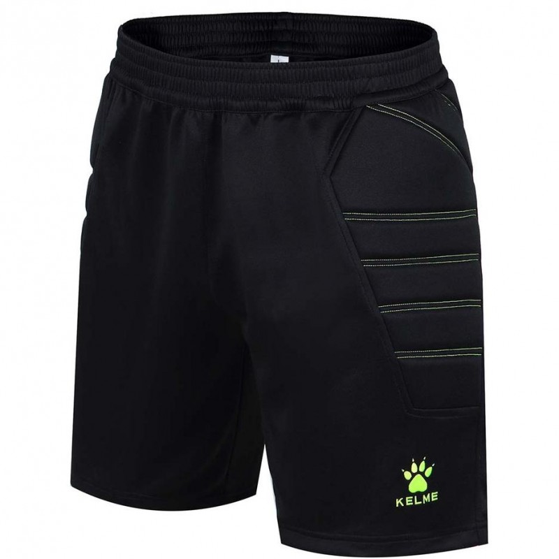 KELME Adult GK Shorts - Black/Neon Green