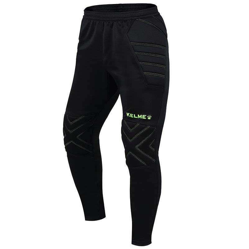 KELME Adult GK Pants - Black/Neon Green